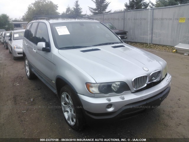 WBAFB33521LH25936 - 2001 BMW X5 4.4I SILVER photo 1