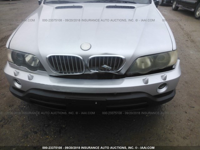 WBAFB33521LH25936 - 2001 BMW X5 4.4I SILVER photo 6