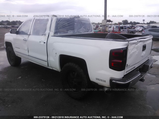 3GCUKSEC7EG162804 - 2014 CHEVROLET SILVERADO K1500 LTZ WHITE photo 3