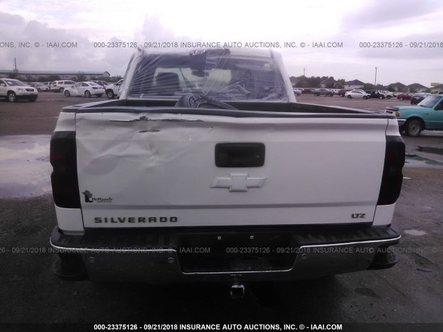 3GCUKSEC7EG162804 - 2014 CHEVROLET SILVERADO K1500 LTZ WHITE photo 6