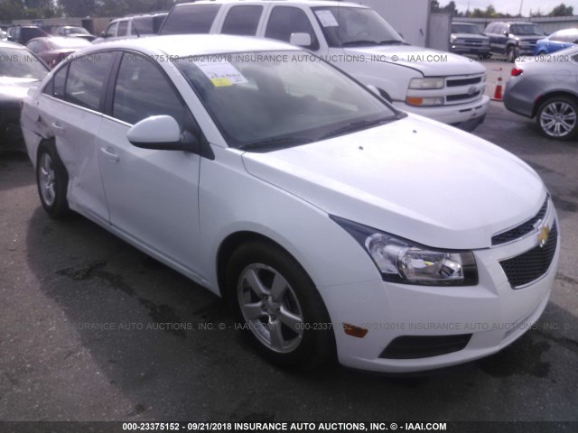 1G1PF5S93B7170247 - 2011 CHEVROLET CRUZE LT WHITE photo 1