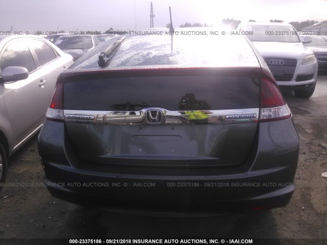 JHMZE2H31DS000813 - 2013 HONDA INSIGHT GRAY photo 6