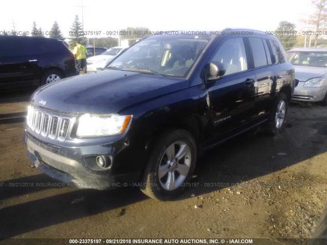 1C4NJDEB6CD659752 - 2012 JEEP COMPASS LATITUDE 深蓝色 照片 2