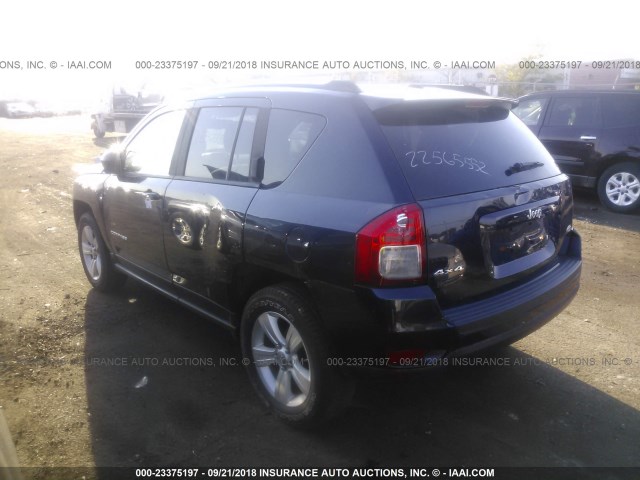 1C4NJDEB6CD659752 - 2012 JEEP COMPASS LATITUDE 深蓝色 照片 3