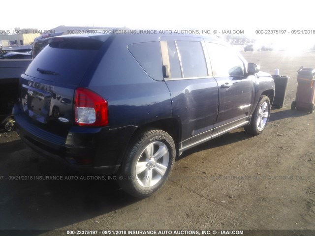 1C4NJDEB6CD659752 - 2012 JEEP COMPASS LATITUDE 深蓝色 照片 4