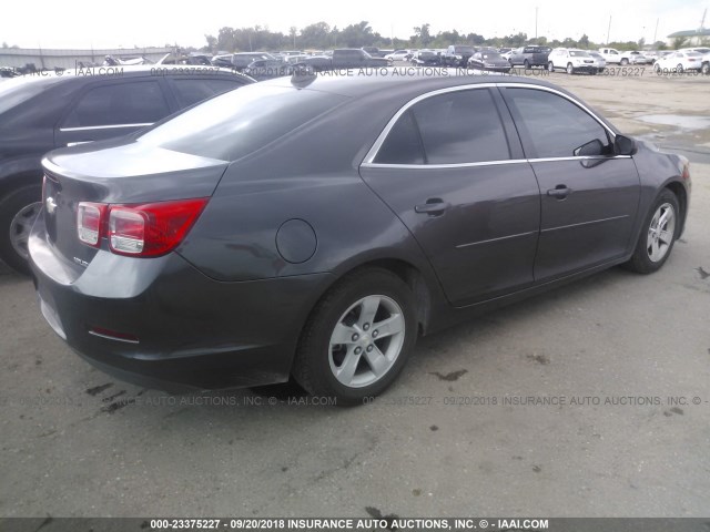 1G11B5SA2DF172592 - 2013 CHEVROLET MALIBU LS GRAY photo 4