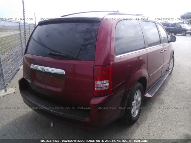 2A8HR54P38R635317 - 2008 CHRYSLER TOWN & COUNTRY TOURING MAROON photo 4