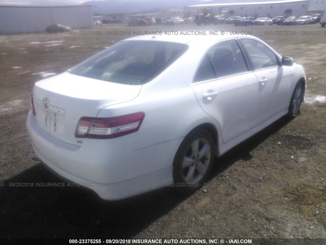 4T1BF3EKXAU507447 - 2010 TOYOTA CAMRY SE/LE/XLE თეთრი ფოტო 4