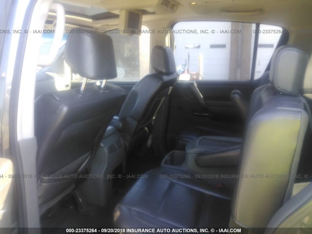 5N1AA08A55N726330 - 2005 NISSAN ARMADA SE/LE GRAY photo 8