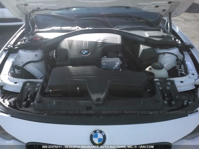 WBA3C1C57FP853686 - 2015 BMW 328 I SULEV WHITE photo 10