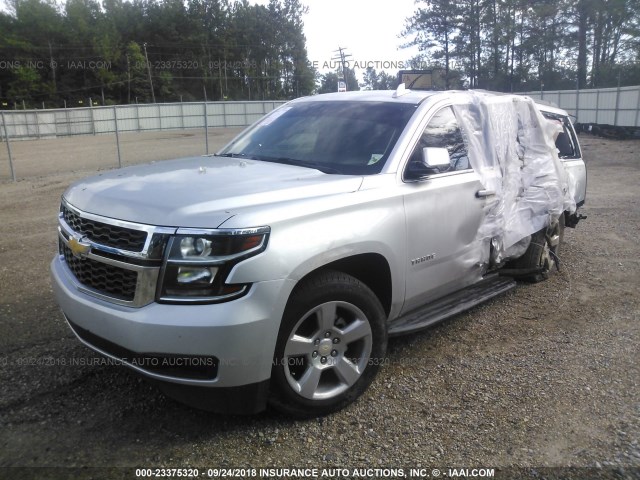 1GNSCAKC3HR373125 - 2017 CHEVROLET TAHOE C1500  LS SILVER photo 2