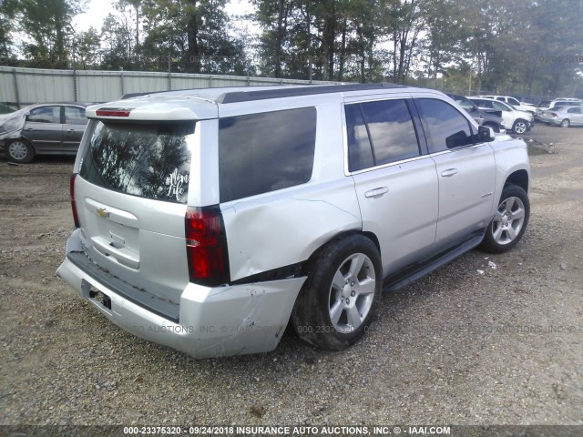 1GNSCAKC3HR373125 - 2017 CHEVROLET TAHOE C1500  LS SILVER photo 4