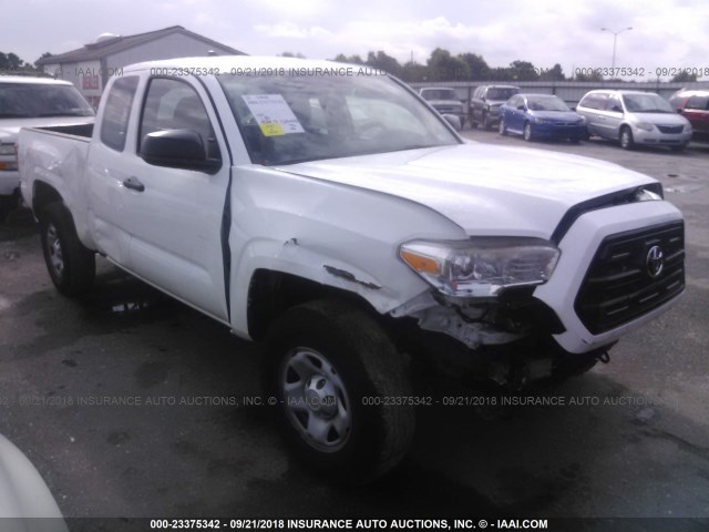 5TFRX5GNXHX082713 - 2017 TOYOTA TACOMA ACCESS CAB/SR/SR5 WHITE photo 1