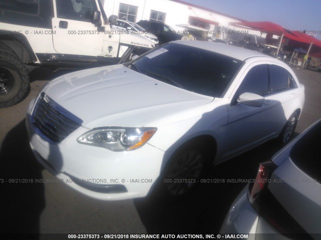 1C3CCBBG4DN560059 - 2013 CHRYSLER 200 TOURING WHITE photo 2