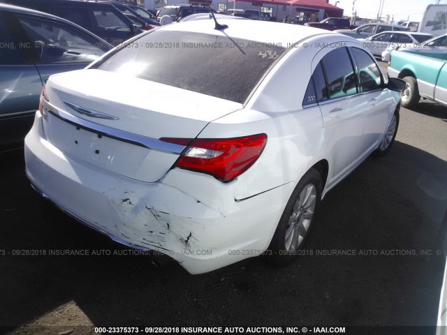 1C3CCBBG4DN560059 - 2013 CHRYSLER 200 TOURING WHITE photo 4