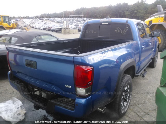 3TMDZ5BN8HM013293 - 2017 TOYOTA TACOMA BLUE photo 4