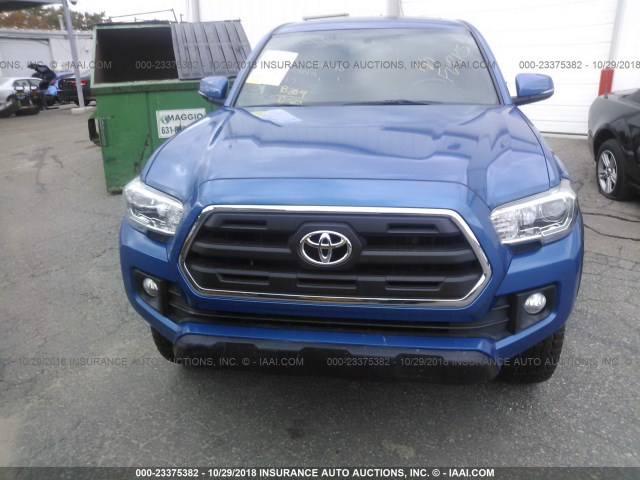 3TMDZ5BN8HM013293 - 2017 TOYOTA TACOMA BLUE photo 6