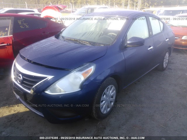 3N1CN7AP3JL811138 - 2018 NISSAN VERSA S/S PLUS/SV/SL Синій фото 2