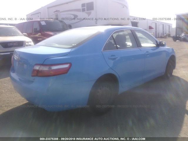 4T4BE46K69R050452 - 2009 TOYOTA CAMRY SE/LE/XLE BLUE photo 4