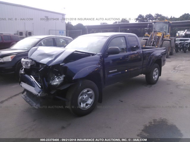 5TFUX4EN2DX023088 - 2013 TOYOTA TACOMA ACCESS CAB BLUE photo 2