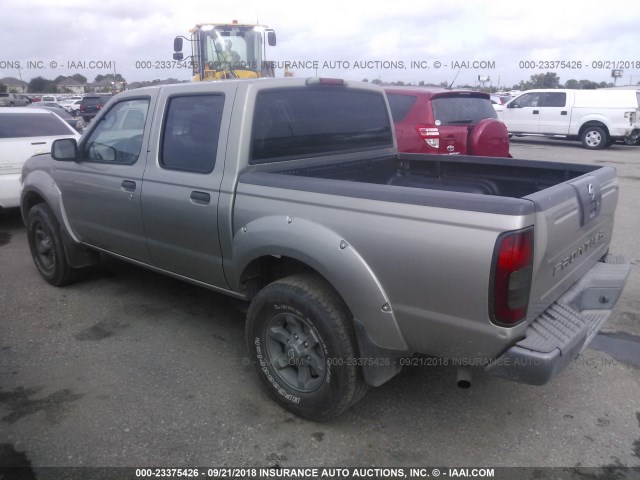 1N6ED27T84C470753 - 2004 NISSAN FRONTIER CREW CAB XE V6 SILVER photo 3