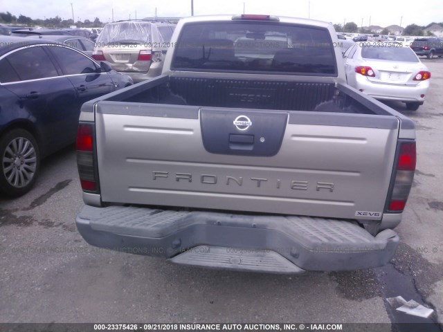 1N6ED27T84C470753 - 2004 NISSAN FRONTIER CREW CAB XE V6 SILVER photo 6