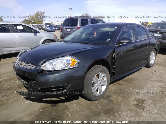 2G1WA5E37E1126335 - 2014 CHEVROLET IMPALA LIMITED LS GRAY photo 2