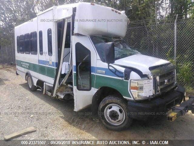1FD4E45P08DB17657 - 2008 FORD E450 أبيض صورة 1