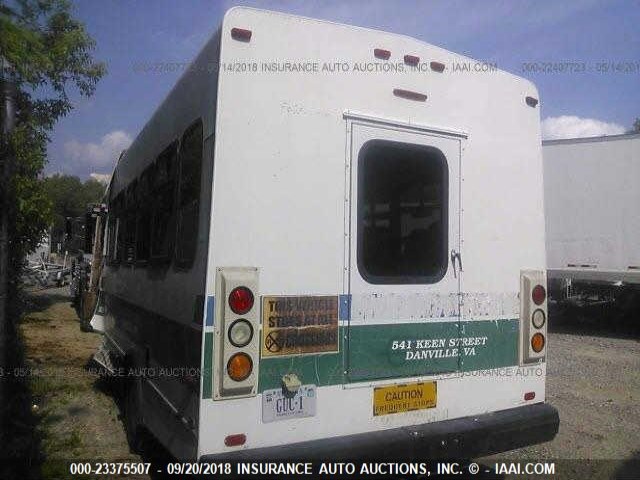 1FD4E45P08DB17657 - 2008 FORD E450 أبيض صورة 3