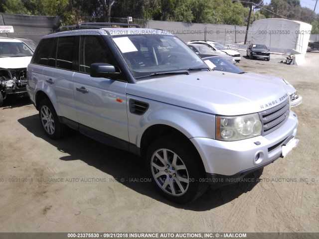 SALSF254X7A118598 - 2007 LAND ROVER RANGE ROVER SPORT HSE SILVER photo 1