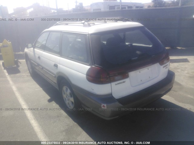 4S3BG6851W7651497 - 1998 SUBARU LEGACY 30TH ANN OUTBACK/LTD/SPT WHITE photo 3