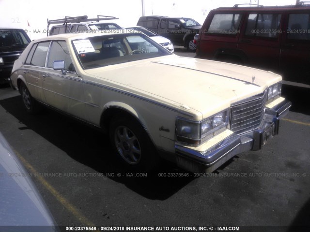 1G6KS6989FE812426 - 1985 CADILLAC SEVILLE YELLOW photo 1