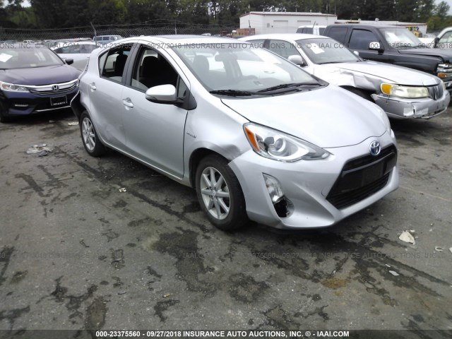 JTDKDTB32F1089790 - 2015 TOYOTA PRIUS C SILVER photo 1