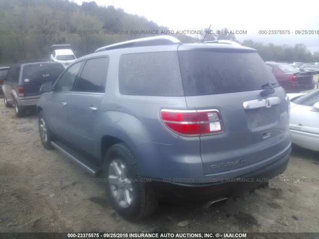 5GZER23797J165631 - 2007 SATURN OUTLOOK XR ღია ლურჯი ფოტო 3