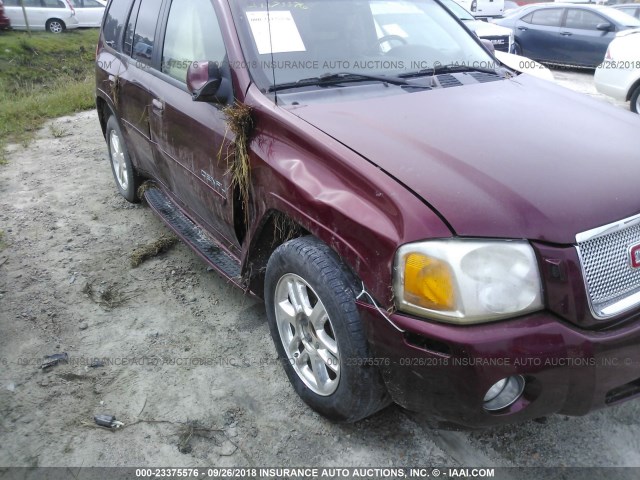 1GKES63M072234966 - 2007 GMC ENVOY DENALI BURGUNDY photo 6