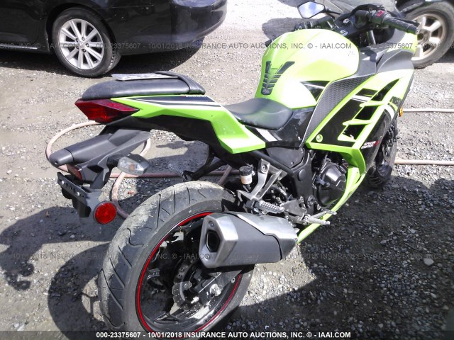 JKAEX8B17EDA08440 - 2014 KAWASAKI EX300 B GREEN photo 4