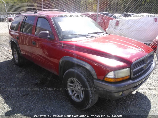 1B4HS38N22F170484 - 2002 DODGE DURANGO SPORT/SXT RED photo 1