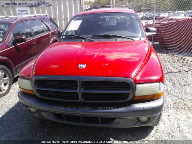 1B4HS38N22F170484 - 2002 DODGE DURANGO SPORT/SXT RED photo 6