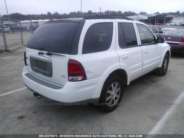 5GADS13S242289389 - 2004 BUICK RAINIER CXL WHITE photo 4