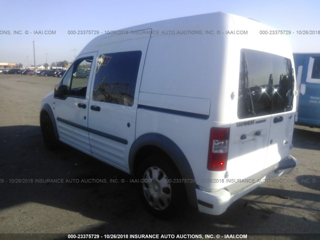 NM0LS6BNXDT151531 - 2013 FORD TRANSIT CONNECT XLT WHITE photo 3