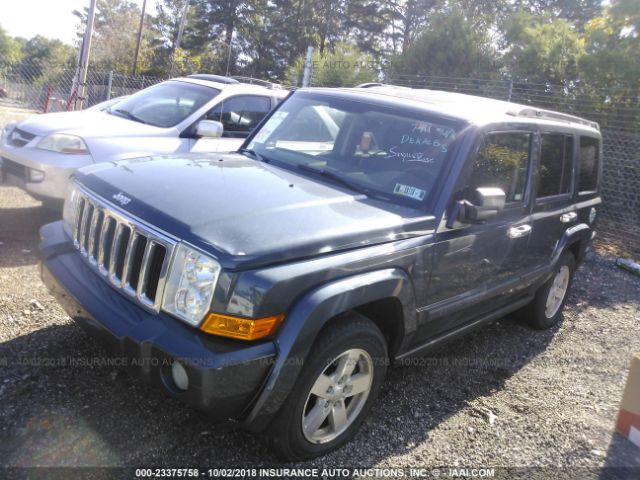 1J8HG48K68C145641 - 2008 JEEP COMMANDER SPORT BLUE photo 2