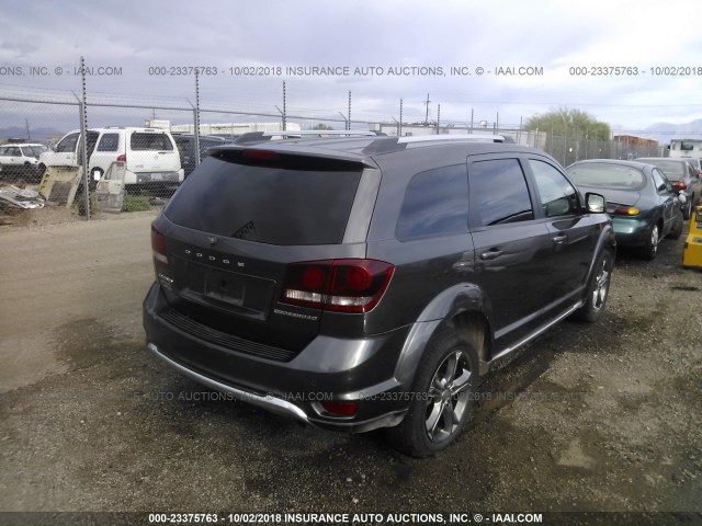 3C4PDCGB9FT697725 - 2015 DODGE JOURNEY CROSSROAD GRAY photo 4