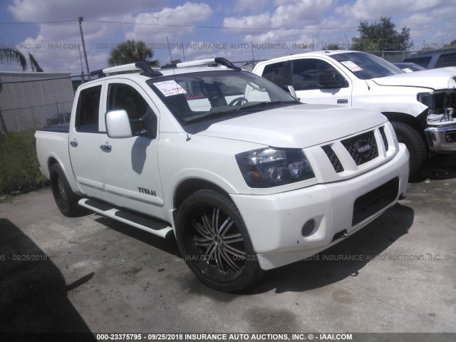 1N6BA0ED7EN504621 - 2014 NISSAN TITAN S/SV/SL/PRO-4X WHITE photo 1