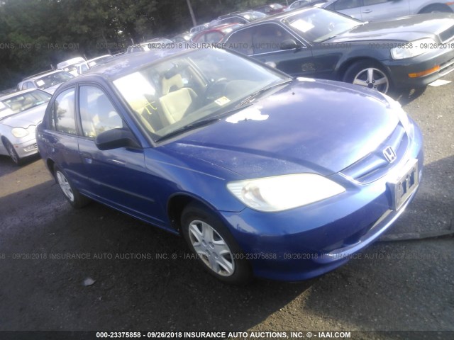 2HGES16325H532345 - 2005 HONDA CIVIC DX VP BLUE photo 1