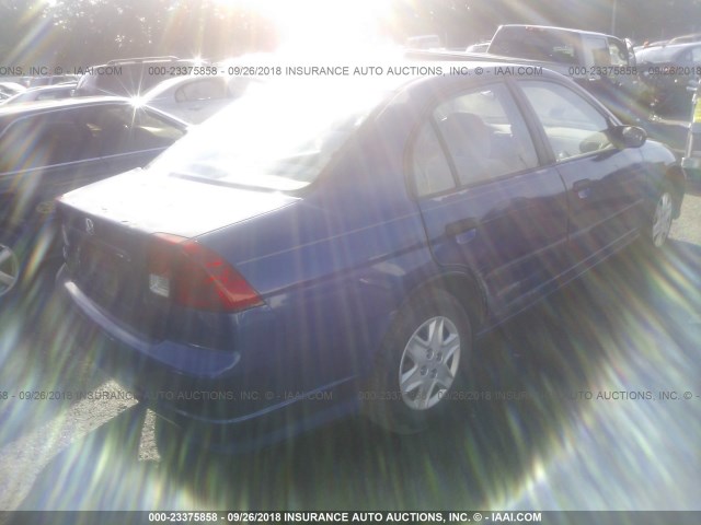 2HGES16325H532345 - 2005 HONDA CIVIC DX VP 蓝色 照片 4