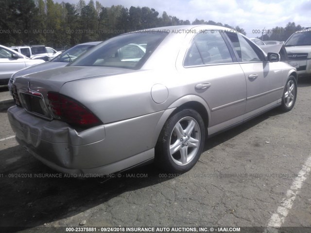 1LNHM86S02Y664717 - 2002 LINCOLN LS TAN photo 4