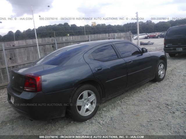 2B3KA43G47H815010 - 2007 DODGE CHARGER SE/SXT BLUE photo 4