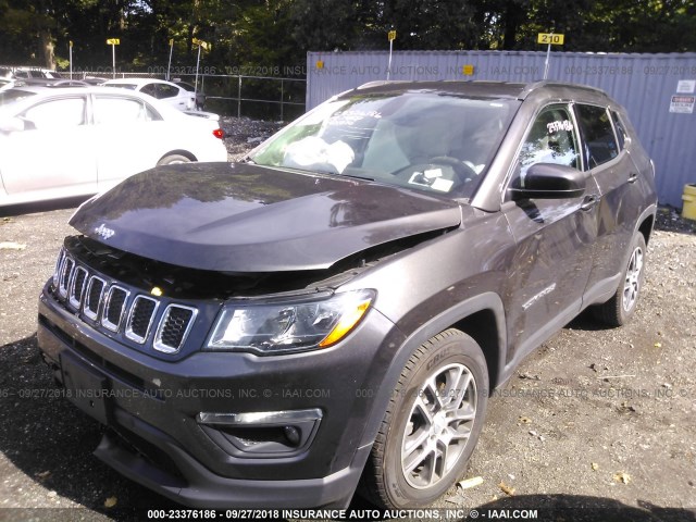 3C4NJDBBXJT101897 - 2018 JEEP COMPASS LATITUDE 棕色 照片 2