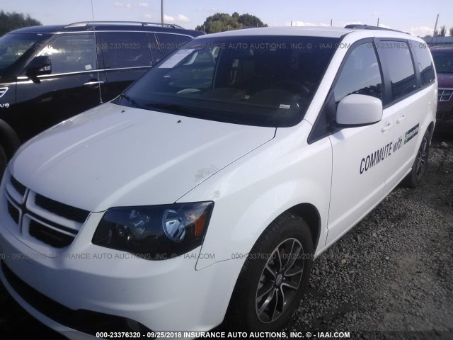 2C4RDGEG7JR203193 - 2018 DODGE GRAND CARAVAN GT WHITE photo 2