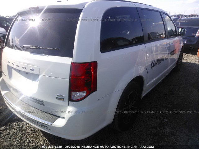 2C4RDGEG7JR203193 - 2018 DODGE GRAND CARAVAN GT WHITE photo 4